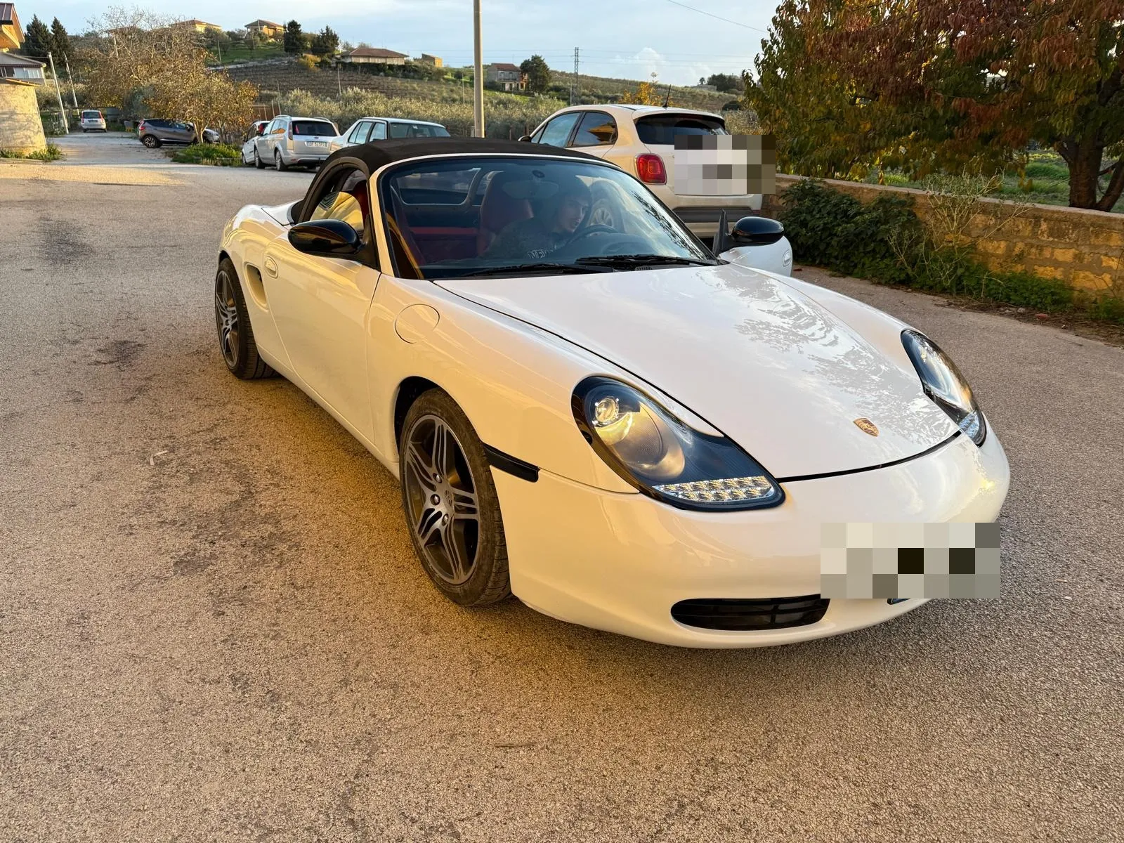 Porsche Boxster restaurata, dettaglio anteriore